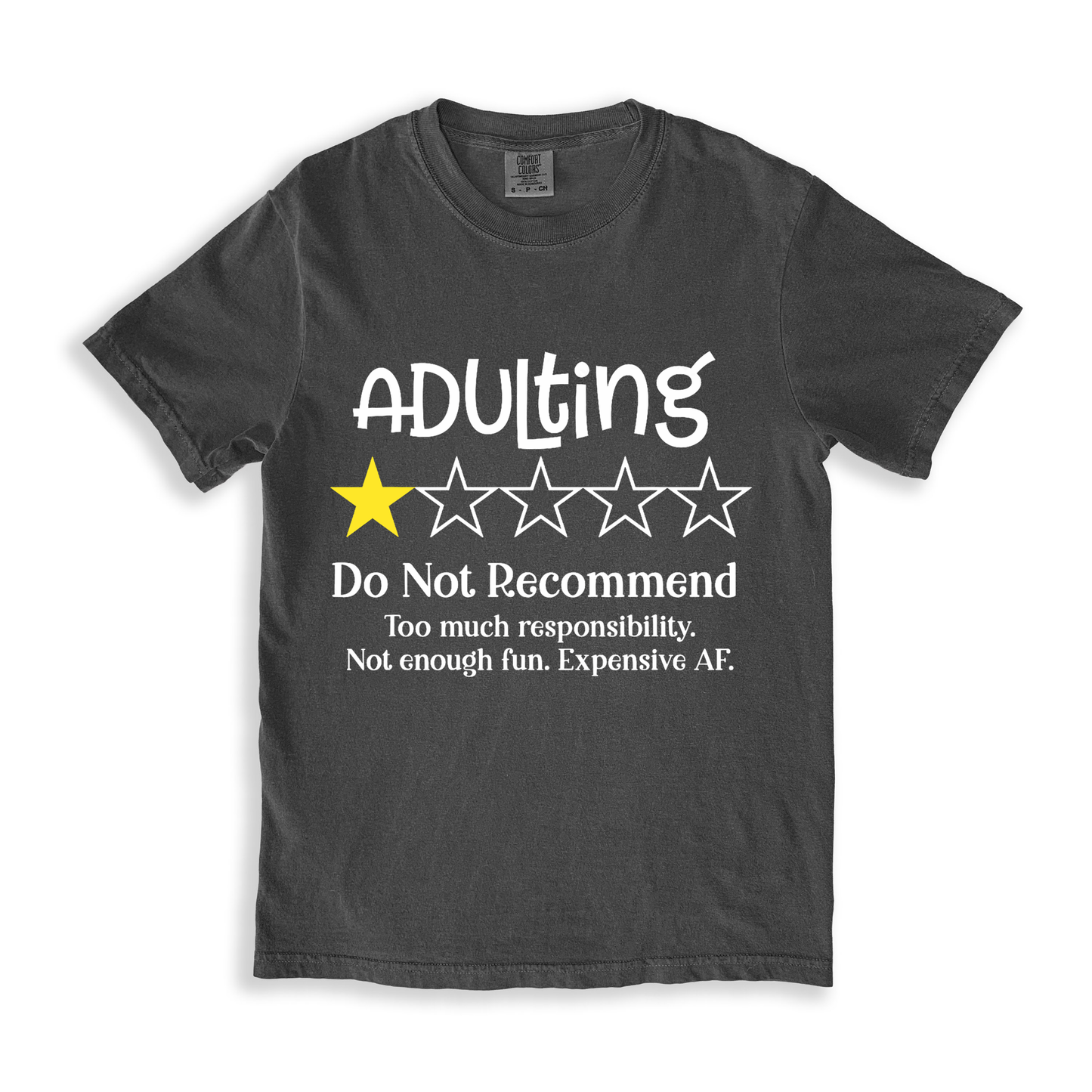 Adulting Do Not Recommend T-shirt