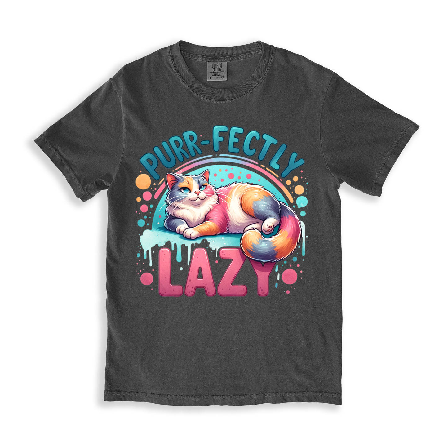 Purrfectly-lazy T-shirt