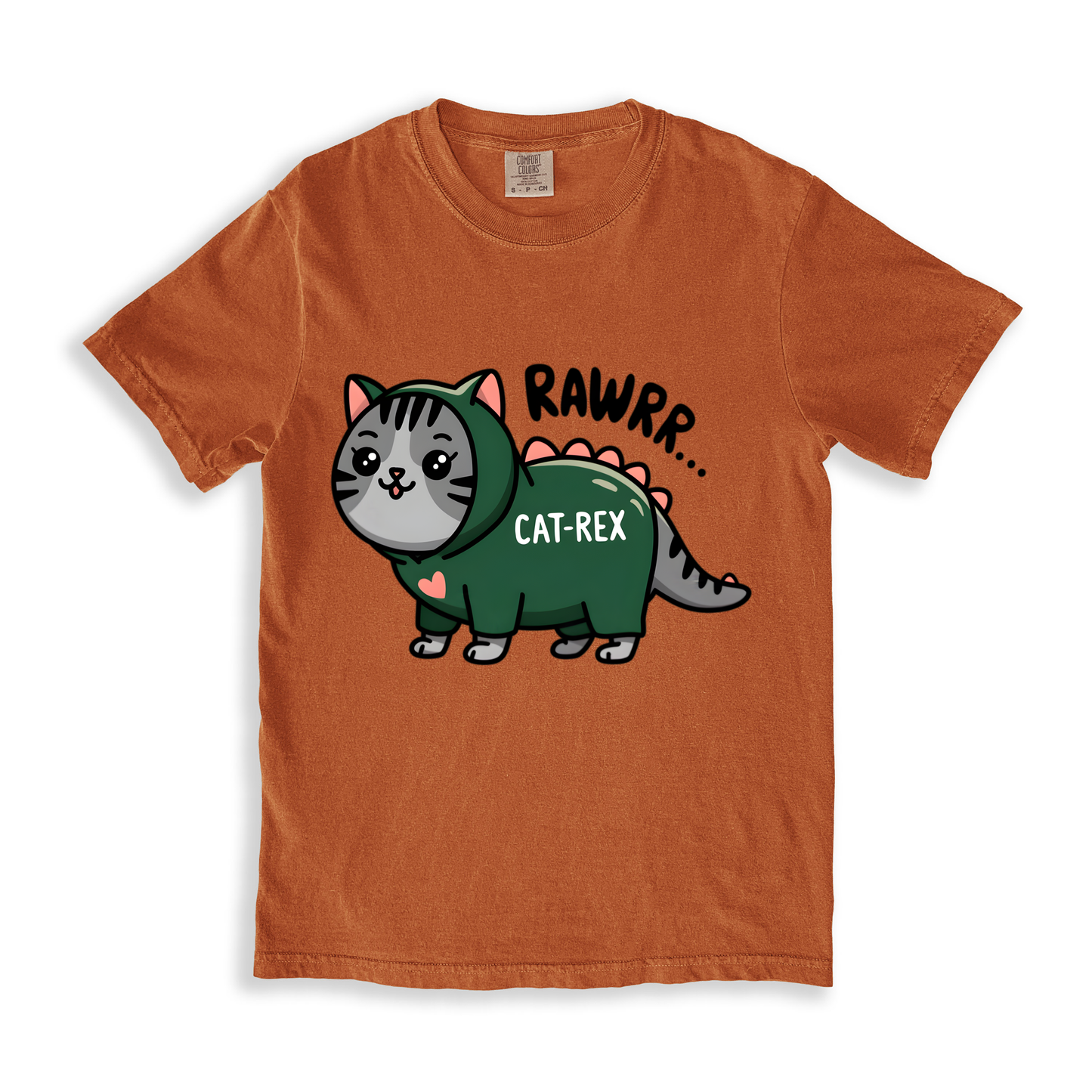Rawrr...cat Rex T-shirt - Yam