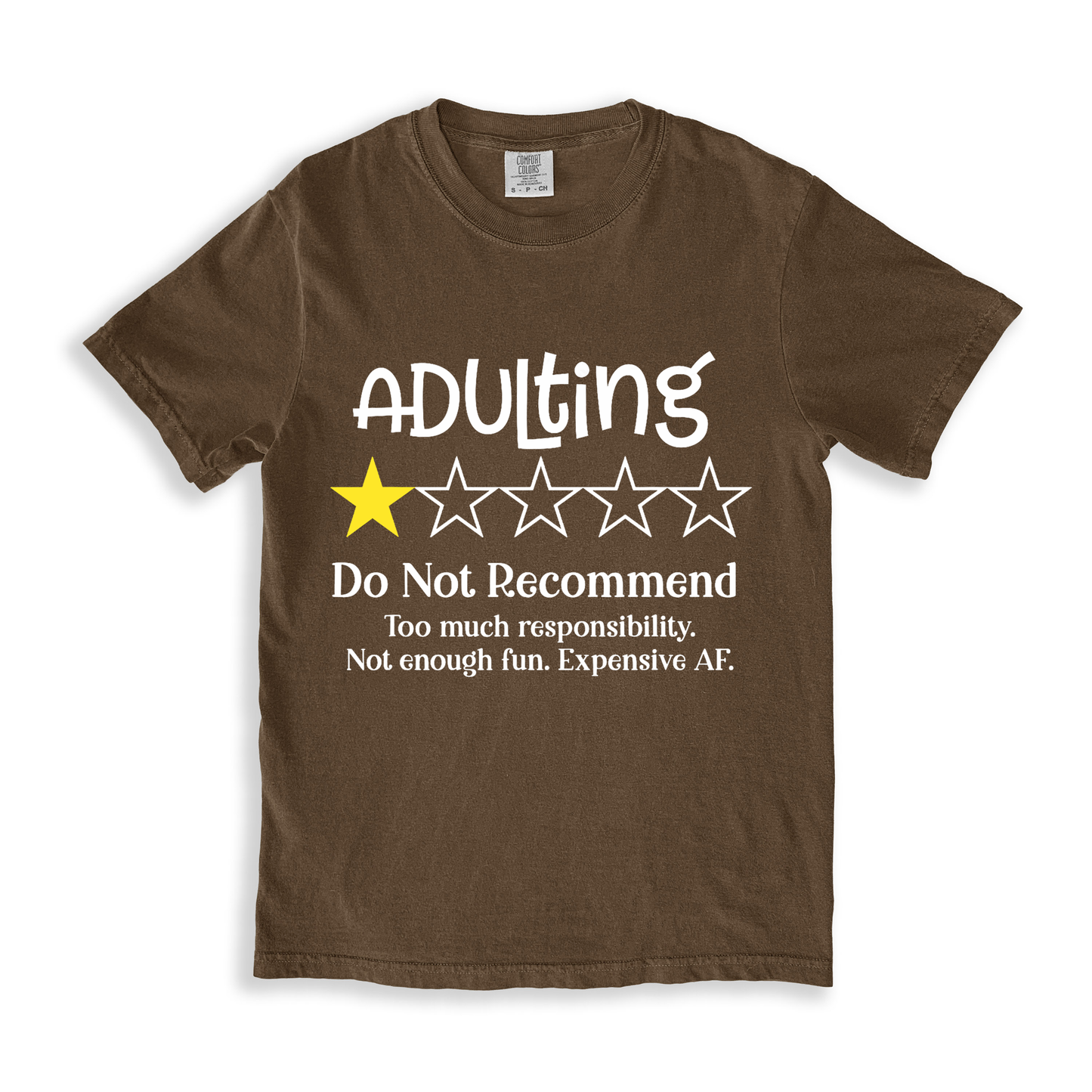 Adulting Do Not Recommend T-shirt