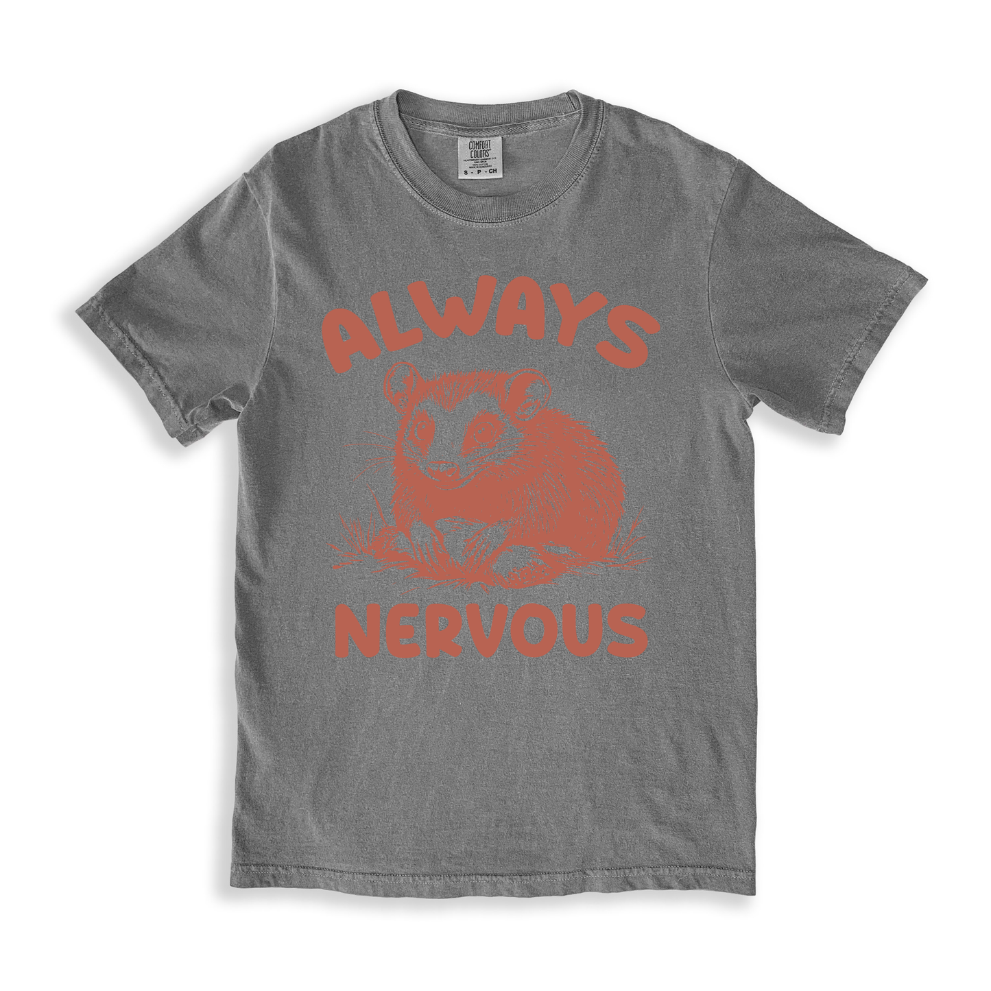 Always Nervous T-shirt - Grey