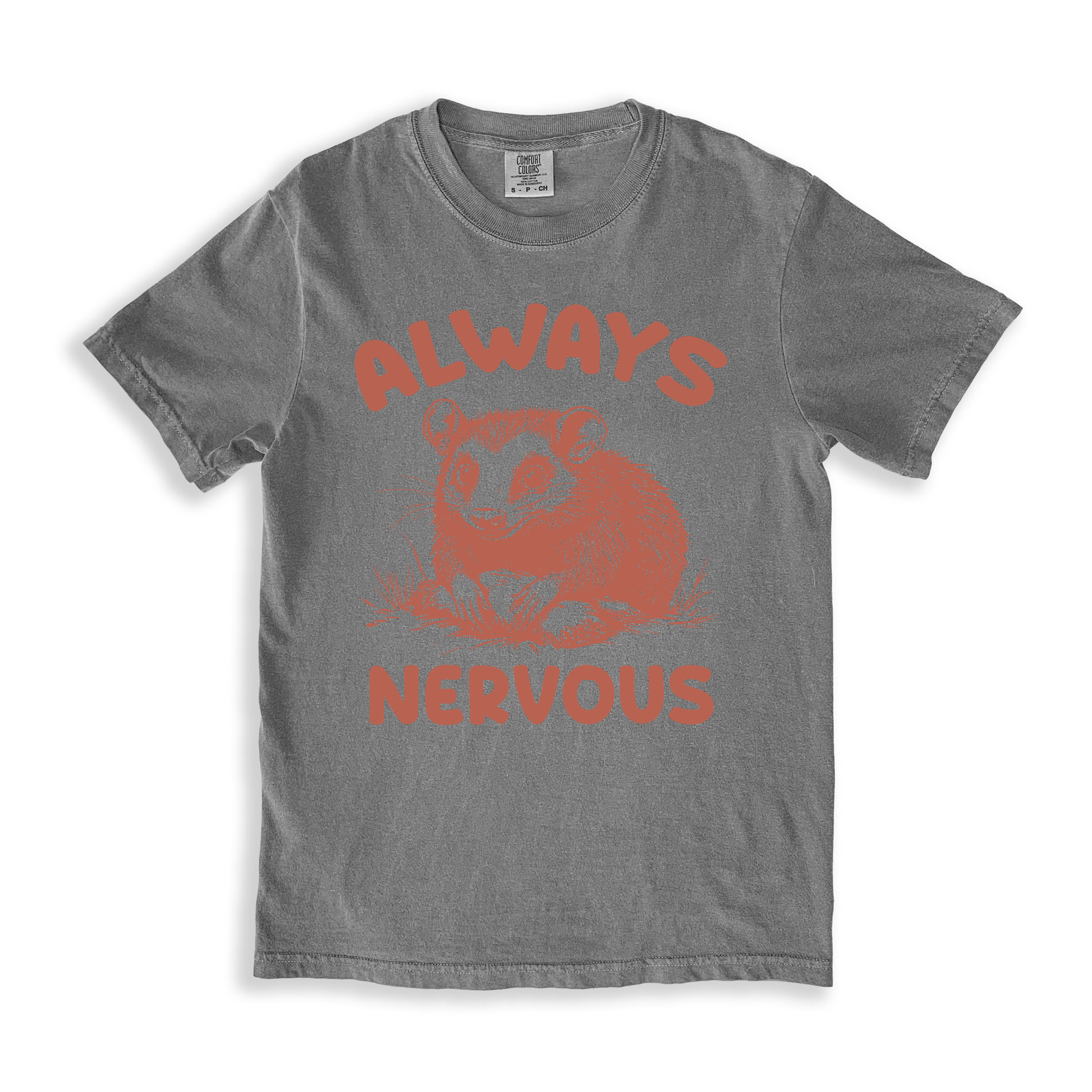 Always Nervous T-shirt - Grey