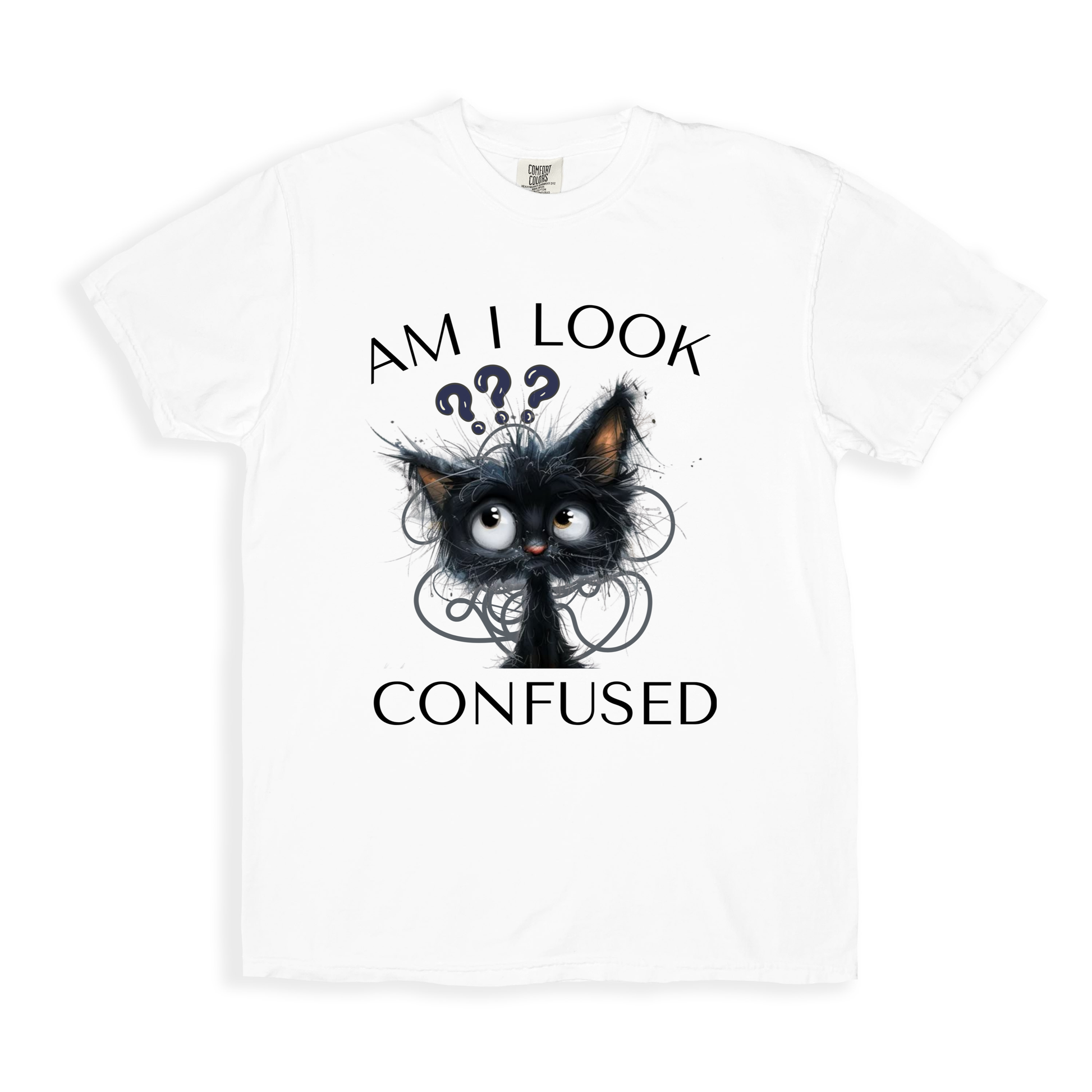 Am I Look Confused T-shirt - White