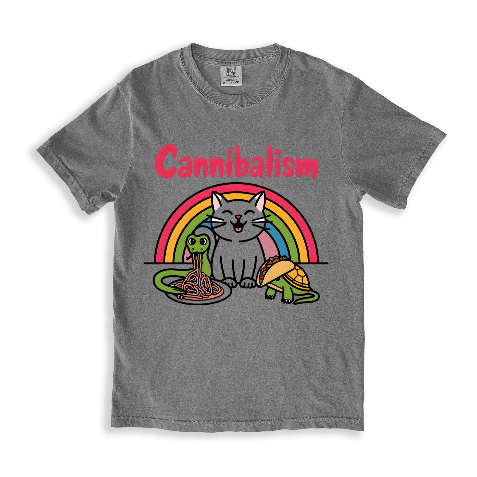 Cannibalism T-shirt - Grey
