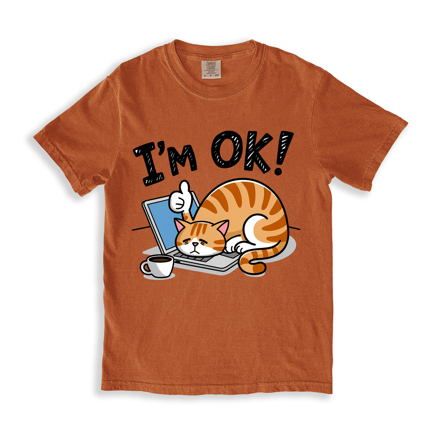 Cat Im Ok! T-shirt - Yam