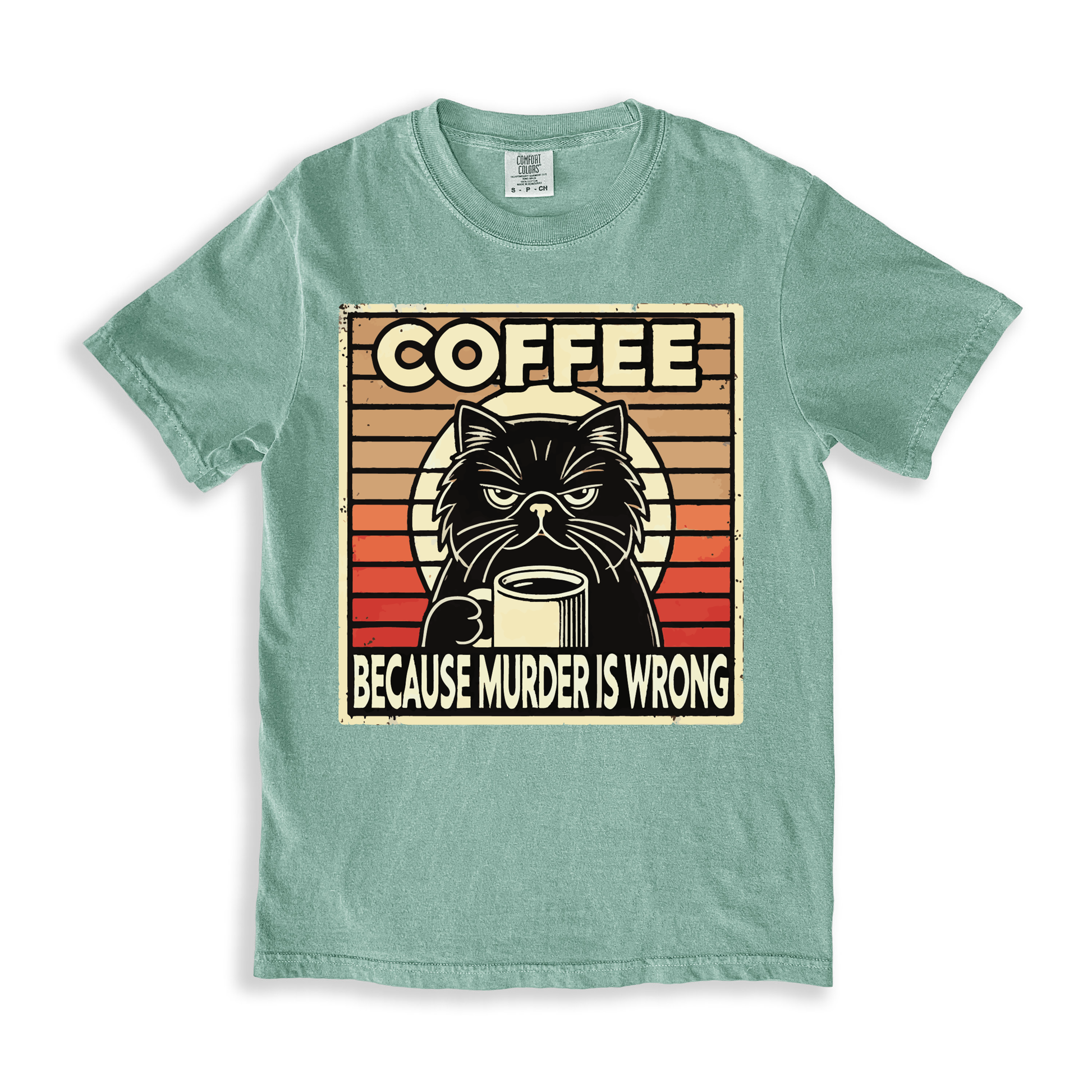 Coffee Because Murder Is Wrong T-shirt - Bay