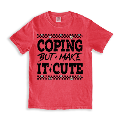 Coping But Make It Cute T-shirt - Watermelon