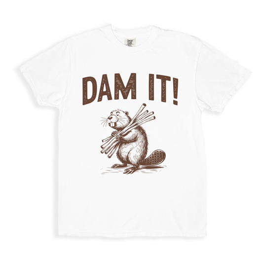Dam It! T-shirt - White