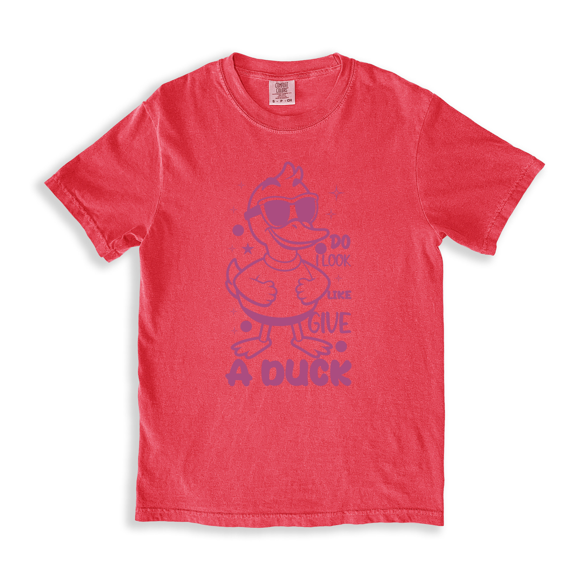 Do I Look Like Give A Duck T-shirt - Watermelon