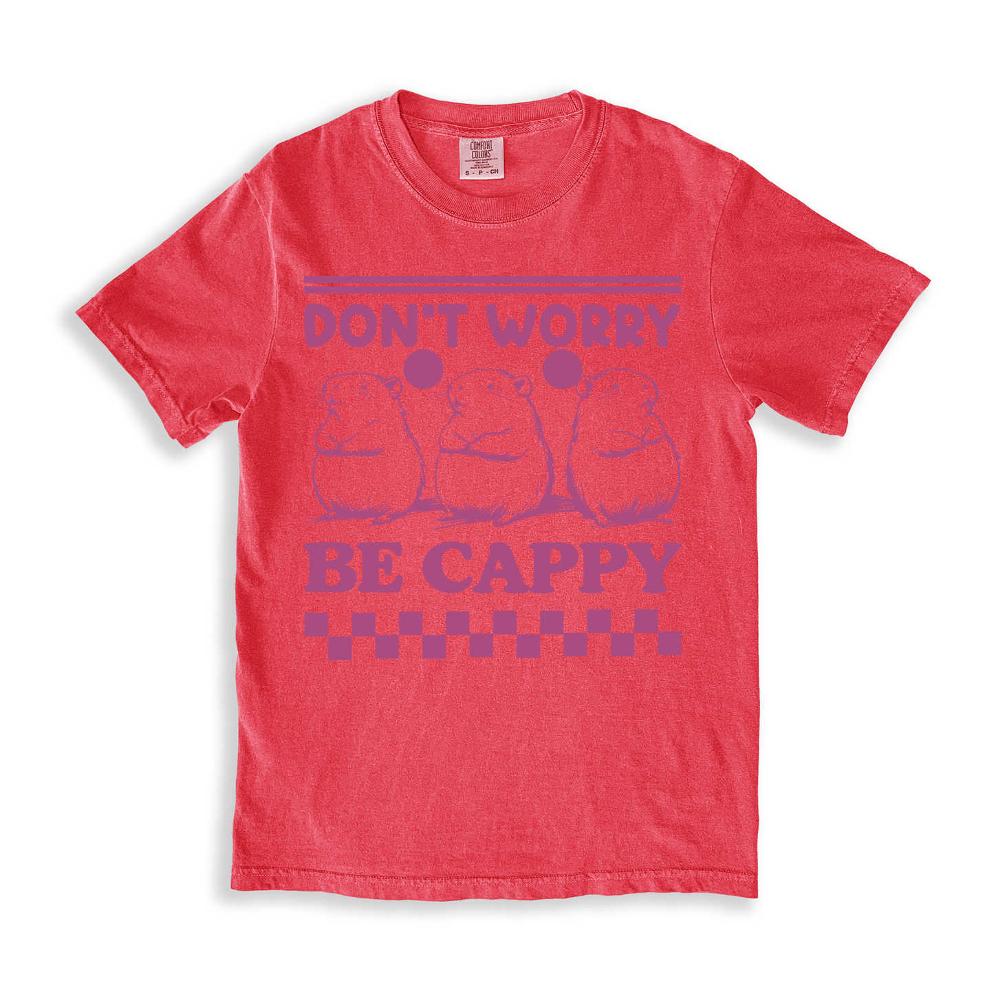 Don_t Worry Be Cappy 2 T-shirt - Watermelon