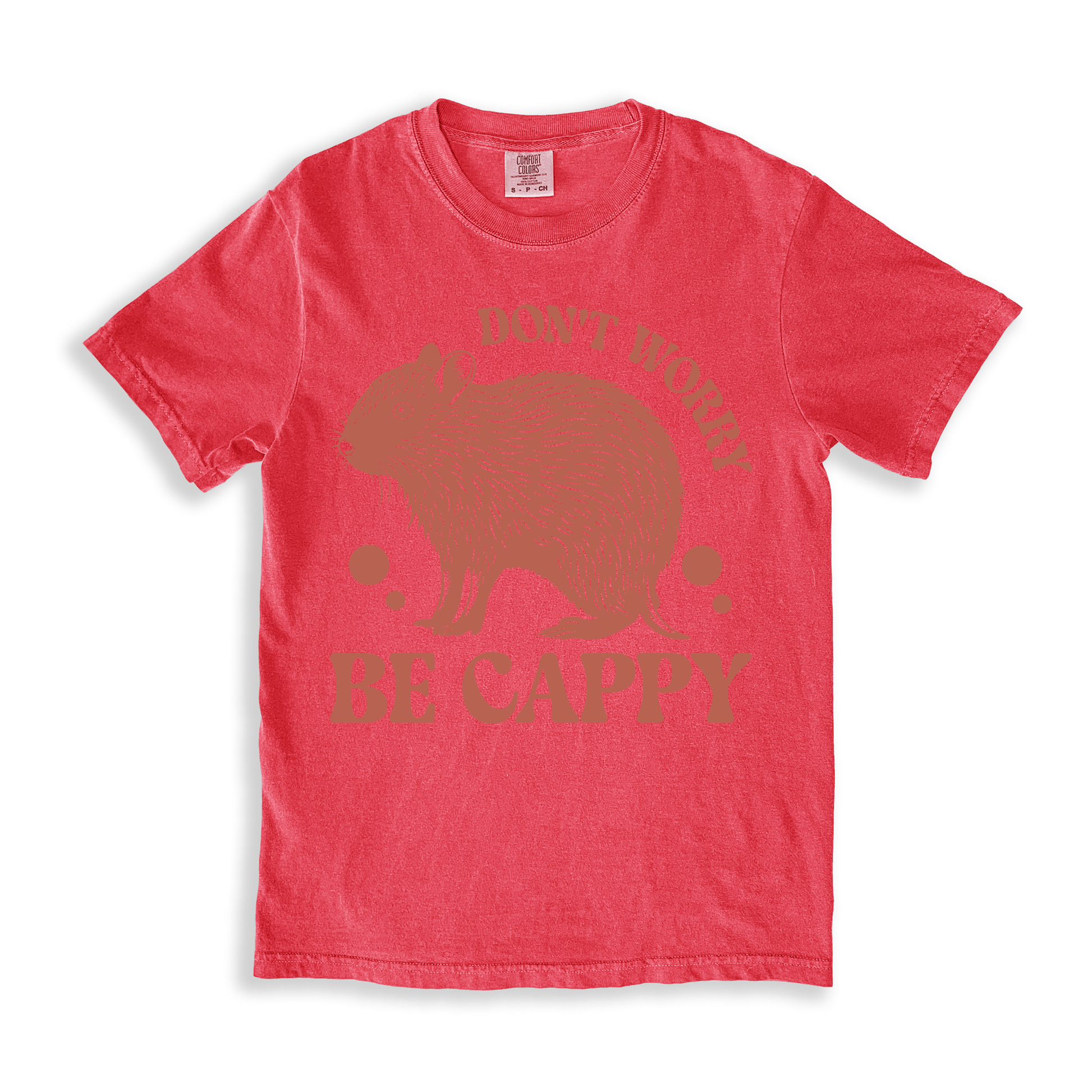 Don_t Worry Be Cappy T-shirt - Watermelon