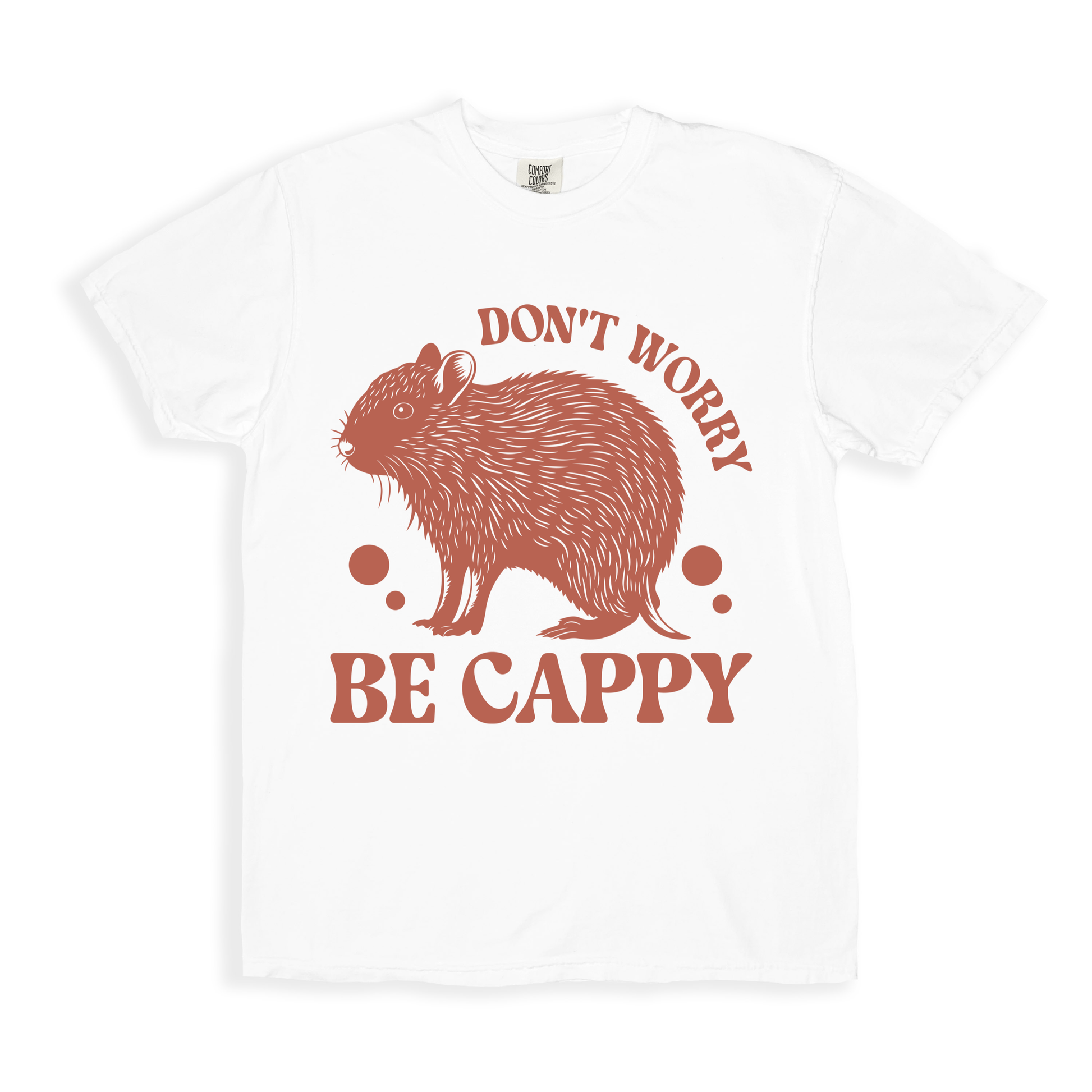 Don_t Worry Be Cappy T-shirt - White