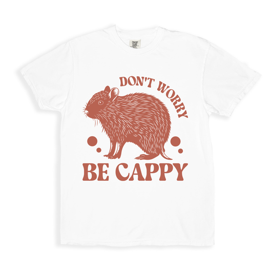 Don_t Worry Be Cappy T-shirt - White