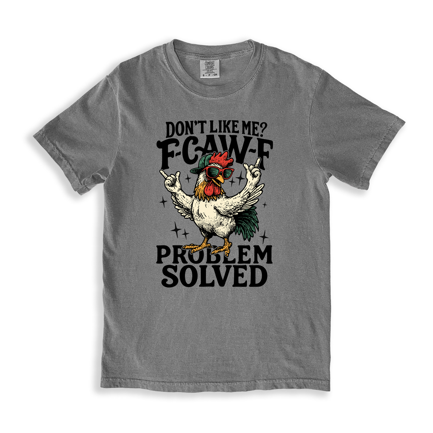 Dont Like Me_ F-caw-f T-shirt - Grey