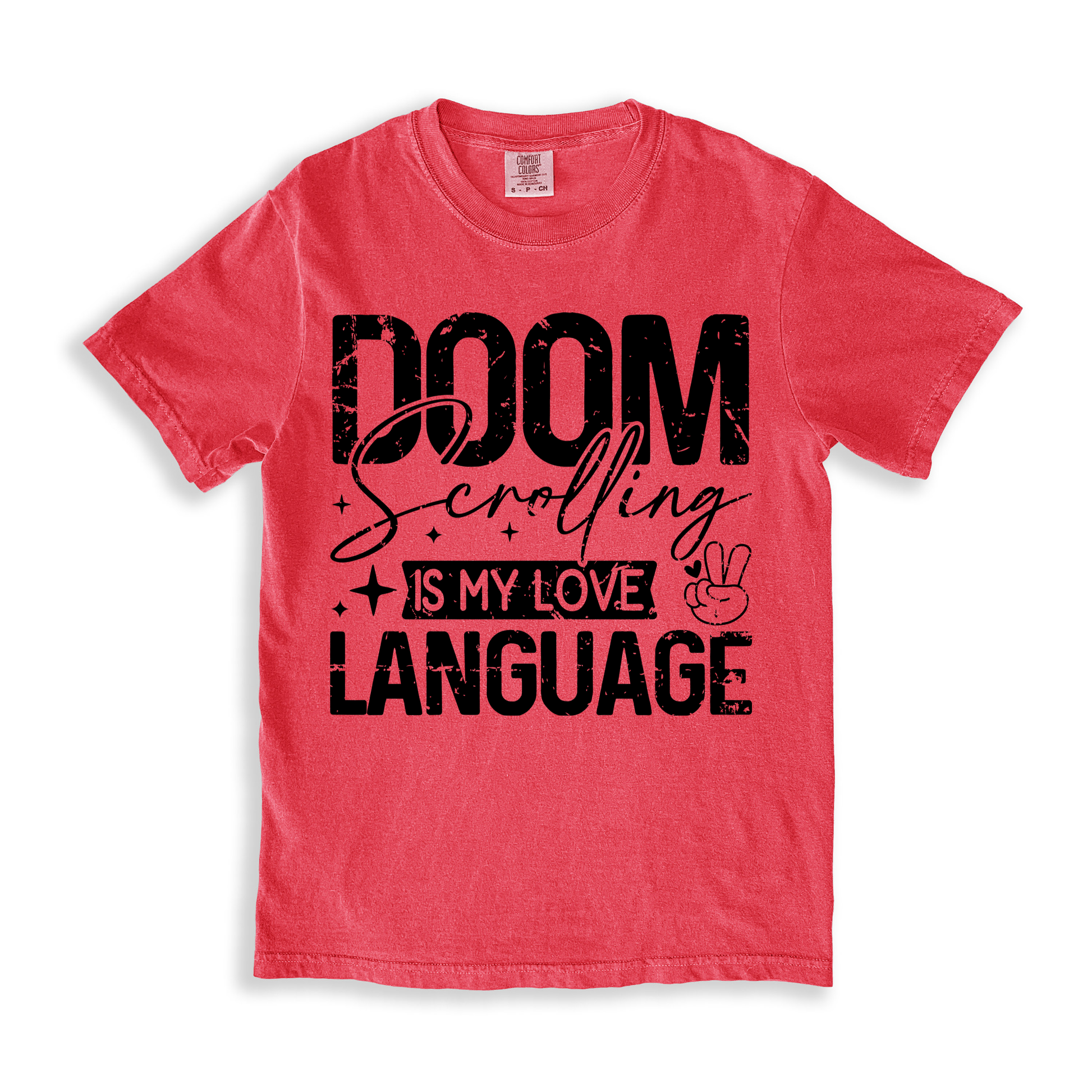 Doom Scrolling Is My Love Language T-shirt - Watermelon