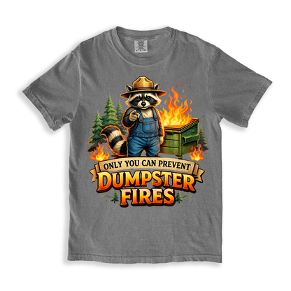 Dumpster Fires T-shirt - Grey