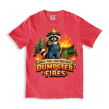 Dumpster Fires T-shirt - Watermelon