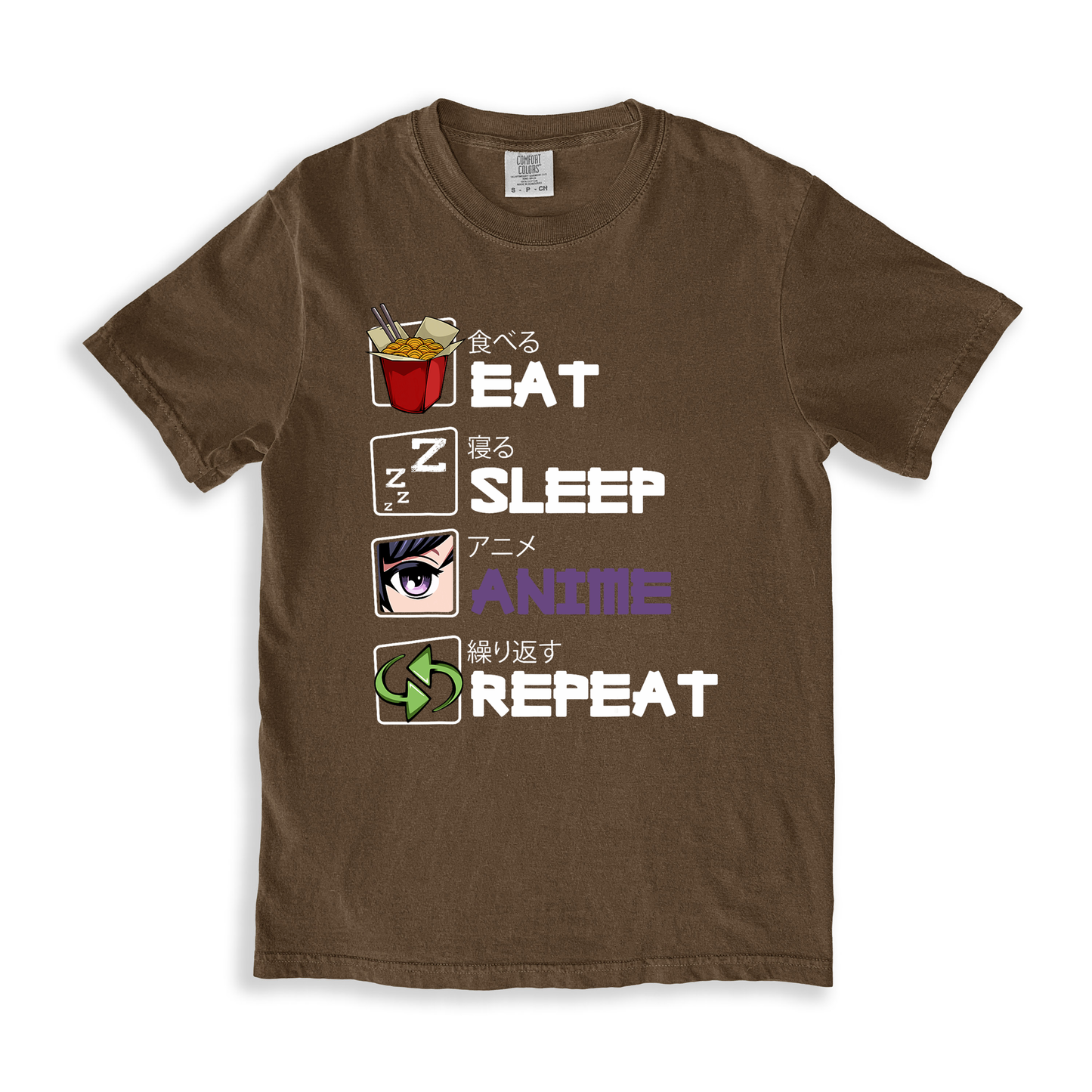 Eat Sleep Anime Repeat T-shirt