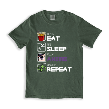 Eat Sleep Anime Repeat T-shirt