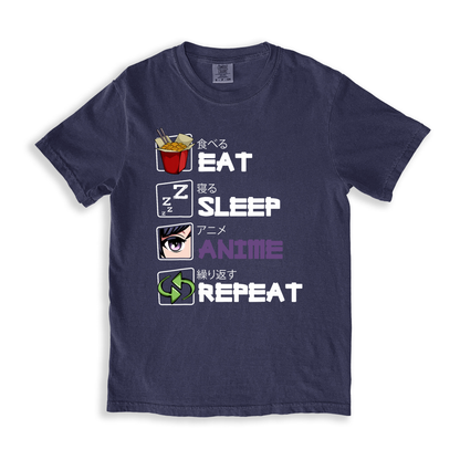 Eat Sleep Anime Repeat T-shirt