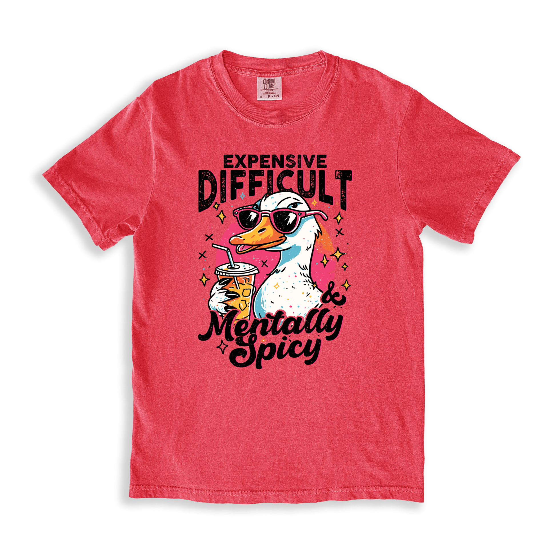 Expensive Difficult Mentally Spicy T-shirt - Watermelon