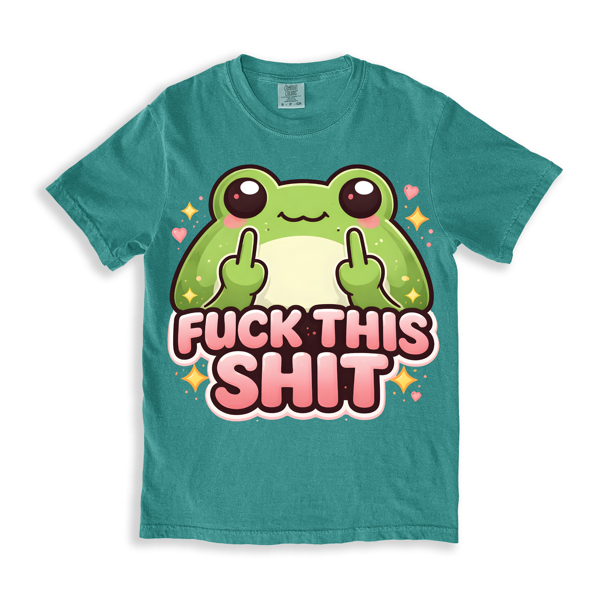 F#ck This Shit T-shirt - SeaFoam