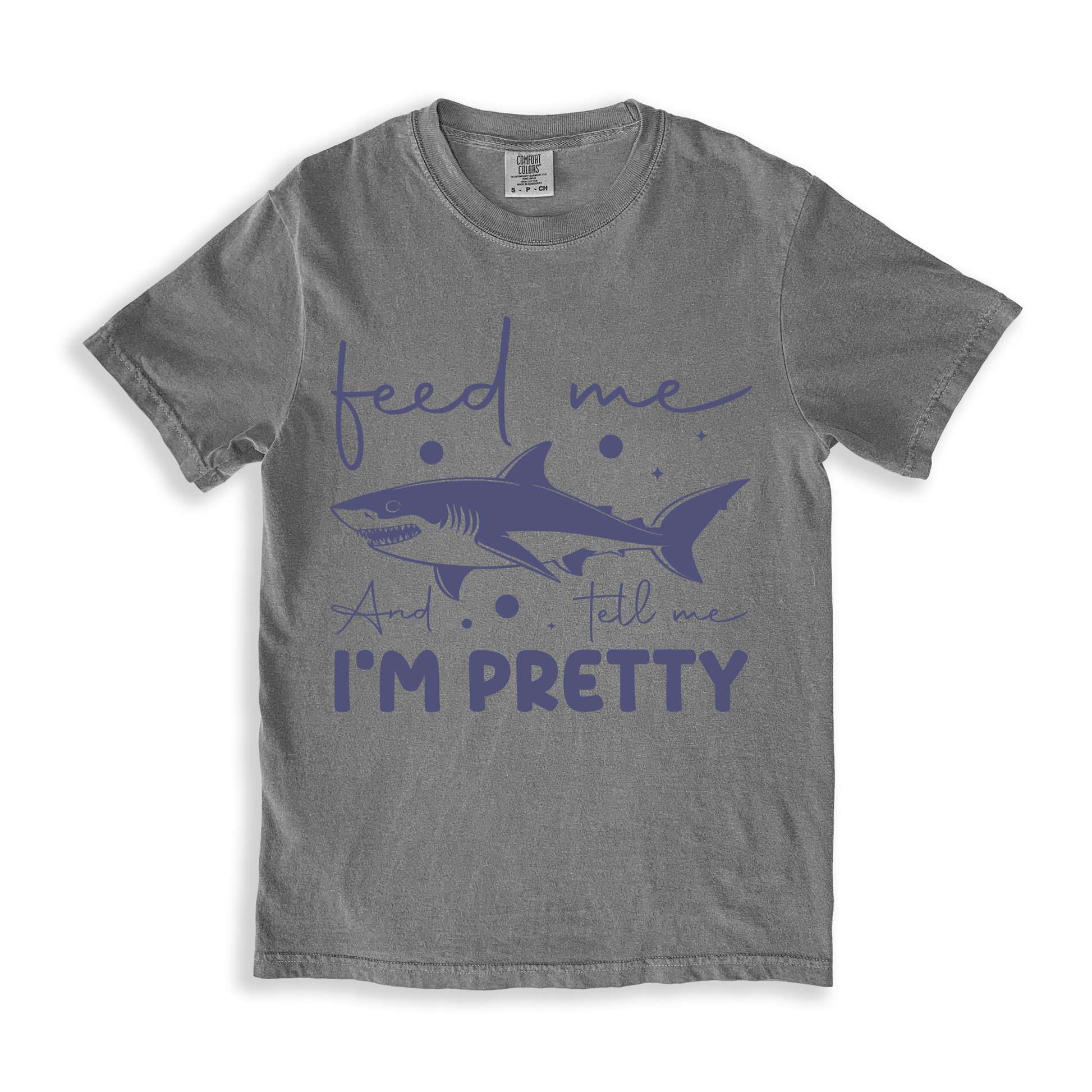 Feed Me And Tell I_m Pretty 2 T-shirt - Grey