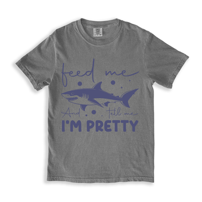 Feed Me And Tell I_m Pretty 2 T-shirt - Grey