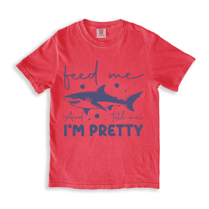 Feed Me And Tell I_m Pretty 2 T-shirt - Watermelon