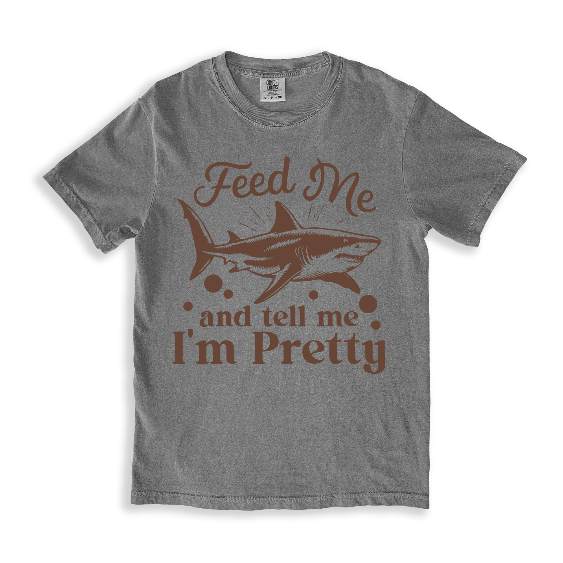 Feed Me And Tell Me I_m Pretty T-shirt - Grey