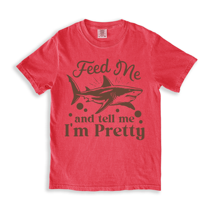 Feed Me And Tell Me I_m Pretty T-shirt - Watermelon
