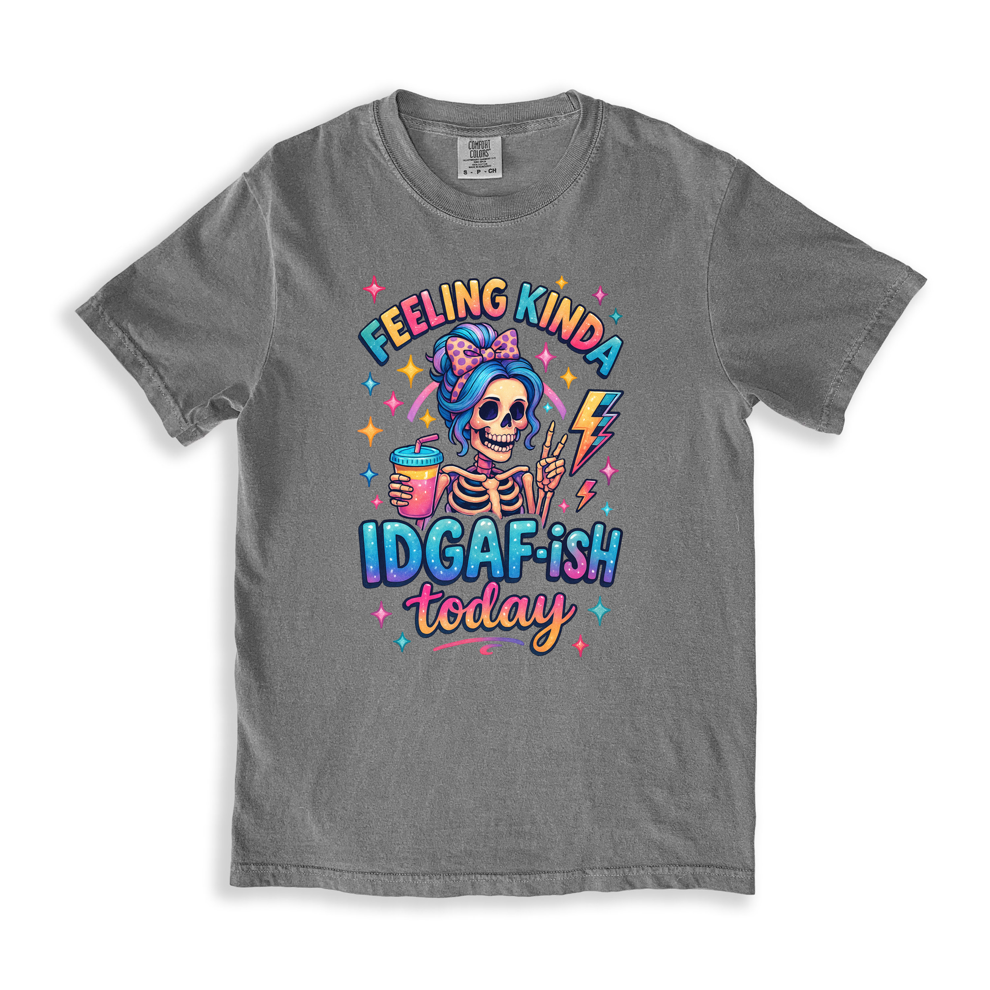 Feeling Kinda Idgaf-ish Today T-shirt - Grey