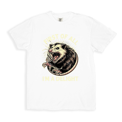 First Of All I_m A Delight 4 T-shirt - White