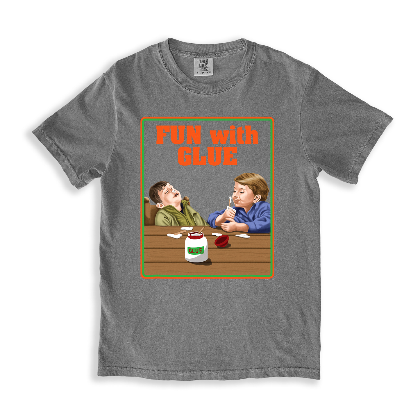 Fun With Glue T-shirt - Grey