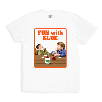 Fun With Glue T-shirt - White