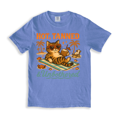 Hot, Tanned Unbothered_cropped T-shirt - BlueJean