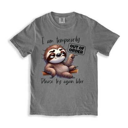 I Am Temporarily T-shirt - Grey