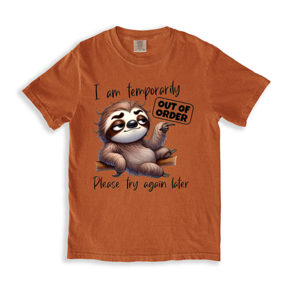 I Am Temporarily T-shirt - Yam