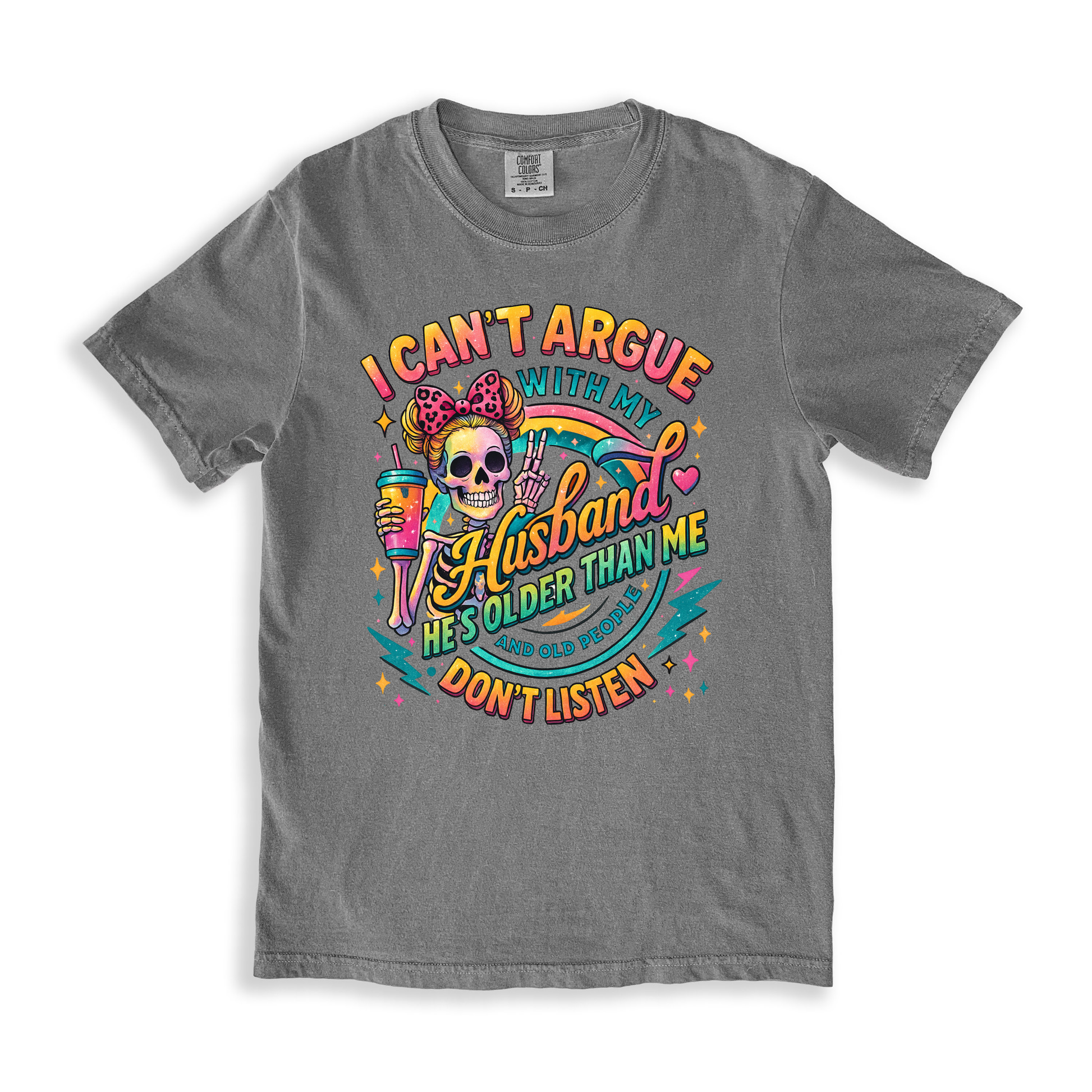 I Cant Argue With Husband 1 T-shirt - Grey