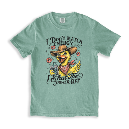 I Don_t Match Energy T-shirt - Bay