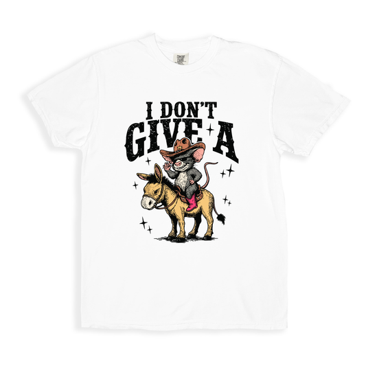 I Dont Give A T-shirt - White