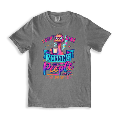 I Dont Like Morning Peopne T-shirt T-shirt - Grey