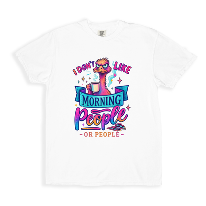 I Dont Like Morning Peopne T-shirt T-shirt - White