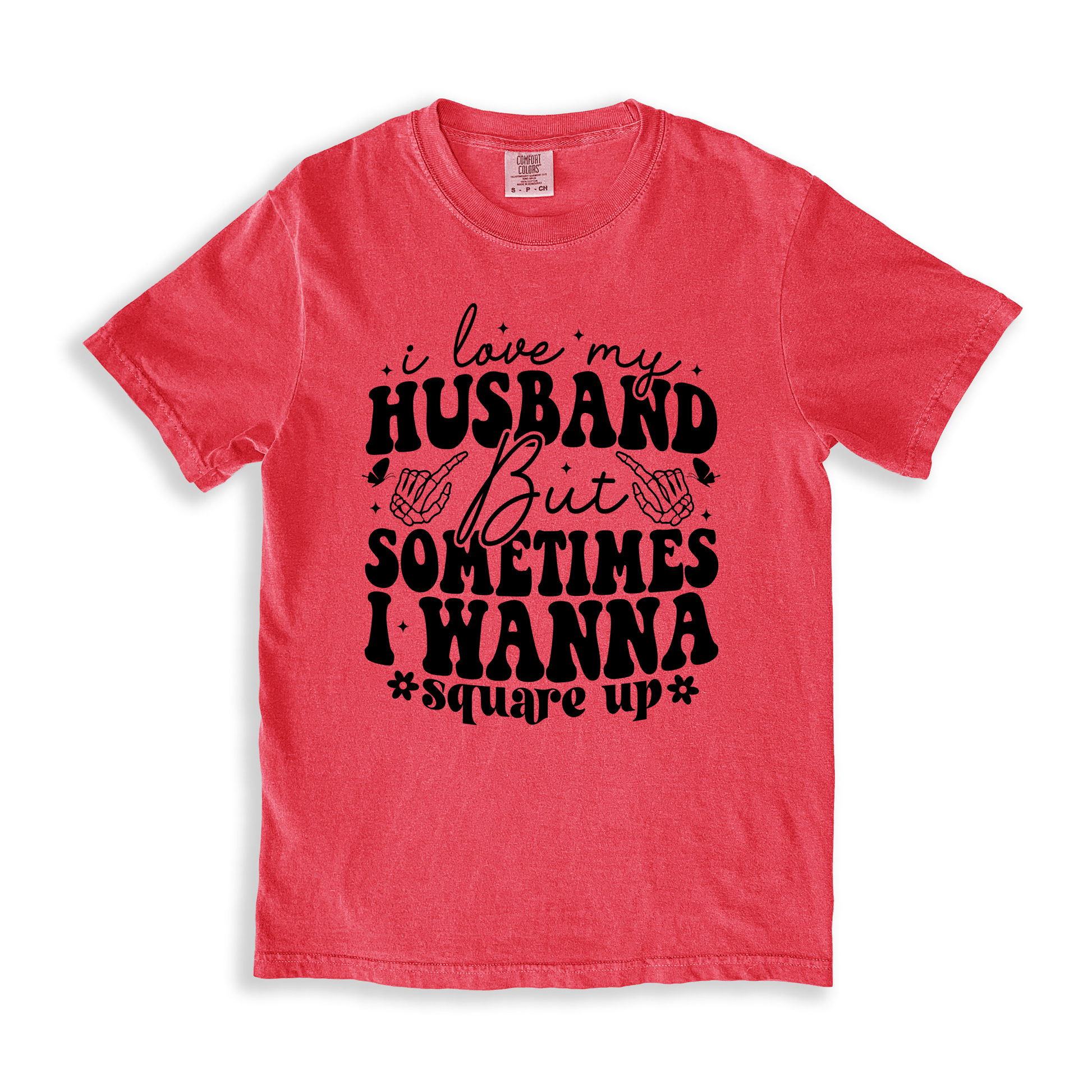 I Love My Husband But Sometimes I Wanna Square Up T-shirt - Watermelon