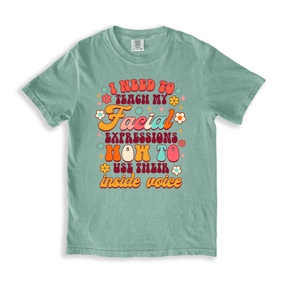 I Need To Teach My Facial Expressions T-shirt - Bay
