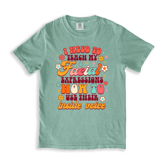 I Need To Teach My Facial Expressions T-shirt - Bay