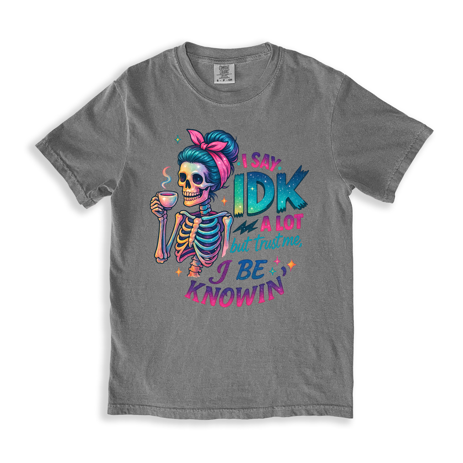 I Say Idk T-shirt - Grey