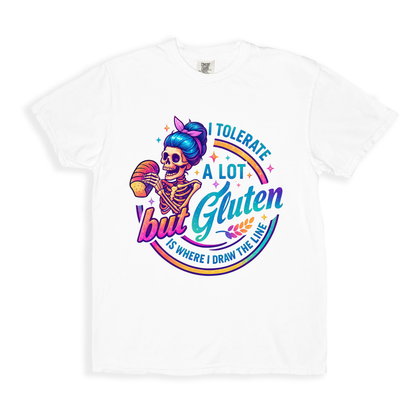 I Tolerate But Gluten T-shirt T-shirt - White