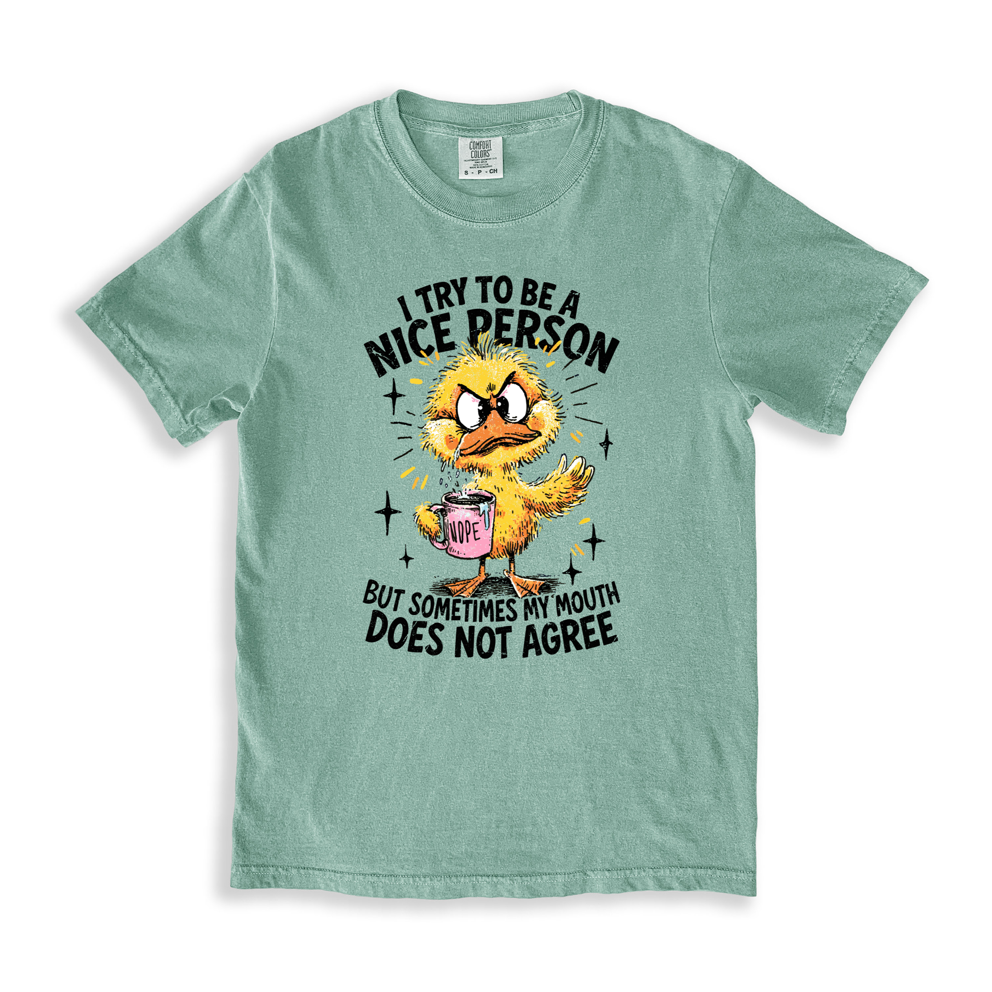 I Try To Be A Nice Person T-shirt - Bay