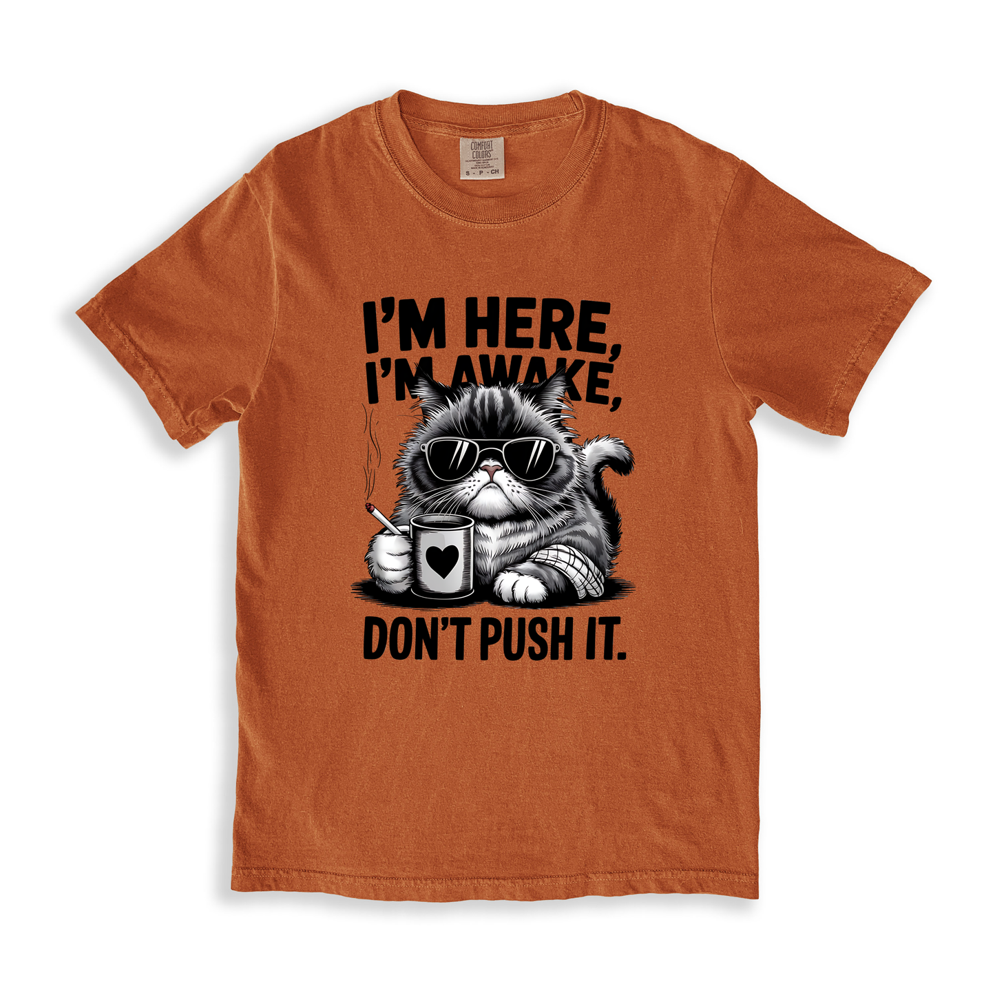 I_m Here I_m Awake Don_t Push It(1) T-shirt - Yam